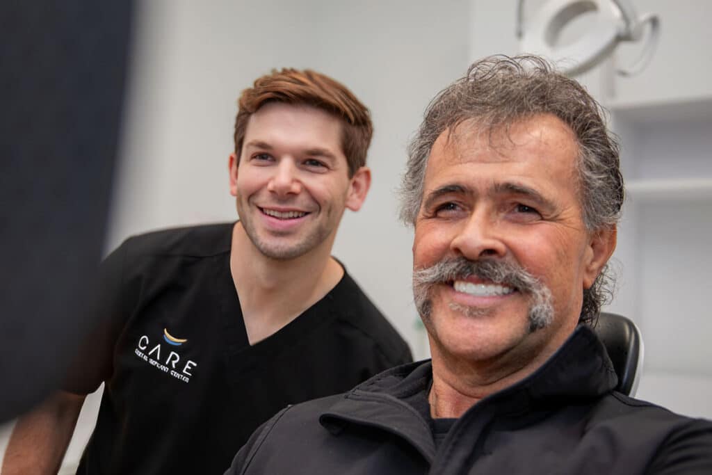 Dr Drew Phillips With All On 4 Dental Implant Patient In Boise, ID